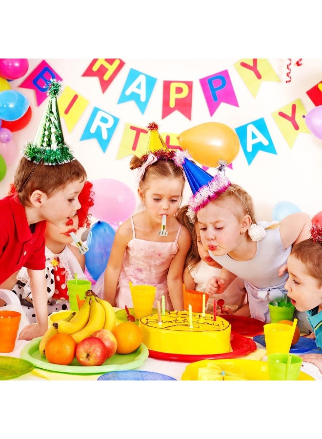 30Pcs Party Blowers, Party Blowers for Kids, Party Blowouts, Party Noise Makers Horns, Whistles with Automatic Roll-out, Birthday Blowers, Noisemakers Blow Horns Party Whistles Favors for Birthday, New Years Events (Gold/White) - Image 2